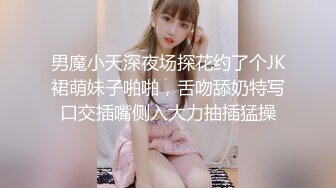 男魔小天深夜场探花约了个JK裙萌妹子啪啪，舌吻舔奶特写口交插嘴侧入大力抽插猛操